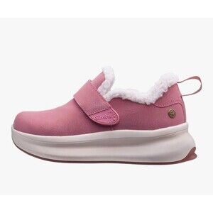 Silverts Shoes Women Size 8 Insoles Hook Loop SlipResist Pink Faux Fur